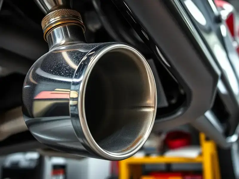 Automotive exhaust system and muffler